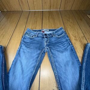 BKE Stella Bootcut Jeans Women's Size‎ 26 Embellished Medium Wash
